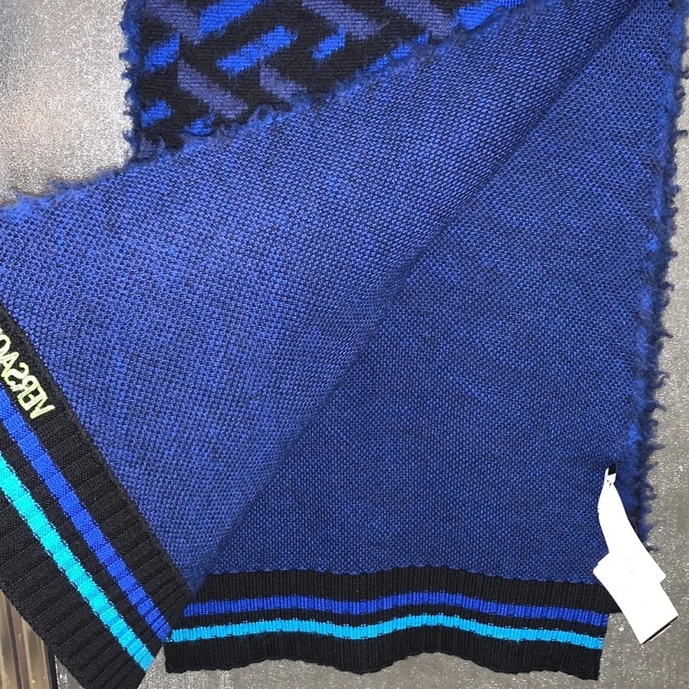 Authentic Versace Greta Wool Scarf Unisex